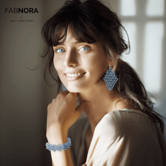 Fabnora 3D-gedruckt Ohrstecker Armband