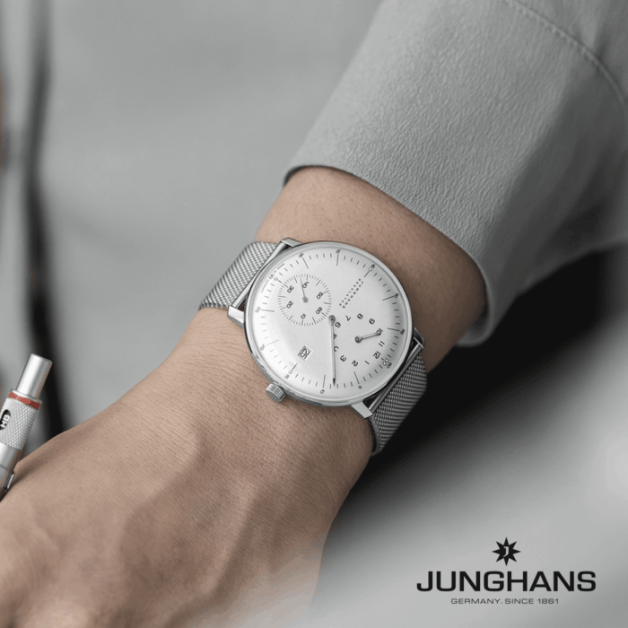 Junghans Max Bill Chronoscope Edelstahl